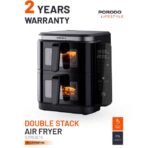 11L Air Fryer Double Stack 5.5L+5.5L Capacity 2800W with Info Display & Touch Panel