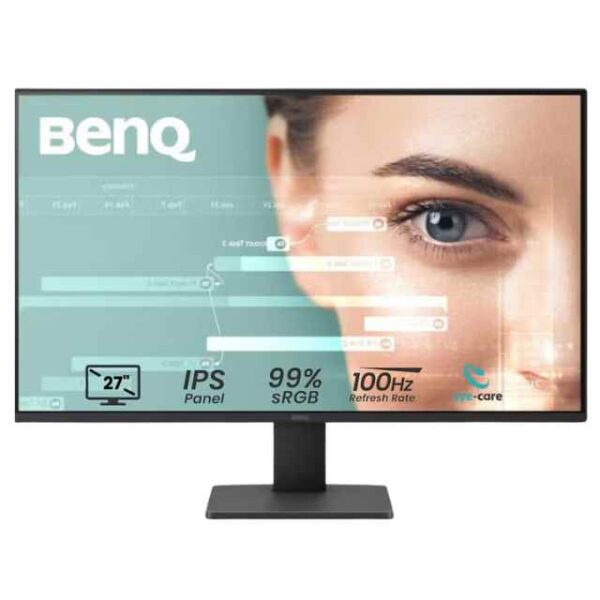 27 Inch FHD 100Hz Refresh Rate, IPS Eye-Care Monitor, HDMI, DisplayPort, Ultra Slim Bezel, TUV-Certified, Flicker-Free, Low Blue Light Plus, Eye-CareU - GW2791 Black