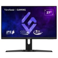 27 Inch FHD IPS Gaming Monitor with 180Hz, 1ms, Height Adjustment, AMD Free Sync, sRGB104%, HDR10, Bezel-Less, Eye Care, Wall Mount, Game Mode, HDMI, DP, VGA, XG2709 Black