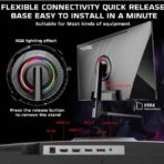 32 inch Supreme Series, (1920x1080p) FHD VA Panel, 240Hz Refresh Rate, 1ms Response Time, Adjustable Stand, HDMI 2.1, HDR, Console Ready, G-sync Compatable TM32FHD240VA Black (3)