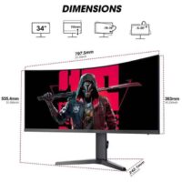 34-Inch VA WQHD Curved Gaming Monitor, 165Hz Refresh Rate, 21_9 Aspect Ratio, 1ms Refresh Rate, FreeSync_G-Sync Technology, VESA Compatible, DP1.2_DP1.4, Black _ 34E6UC (2)