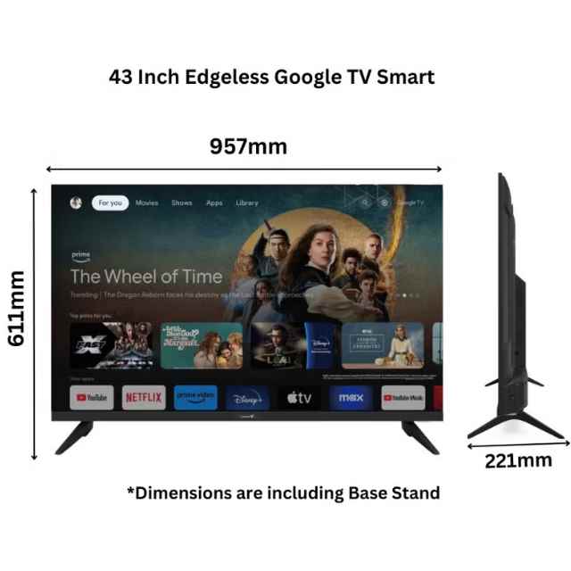 43 Inch Edgeless FHD Google TV Smart TV (2)