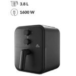 4L Air Fryer, Compact Design, Fast Crispy Cooking, Roast, Bake & Reheat, Adjustable Temperature & Timer 4 L 1600 W EVKA-AF3801B Black
