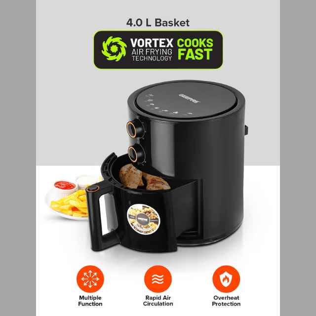 Air Fryer 4 L Pot_ Non-Stick Coating with Vortex Frying Technology (2)