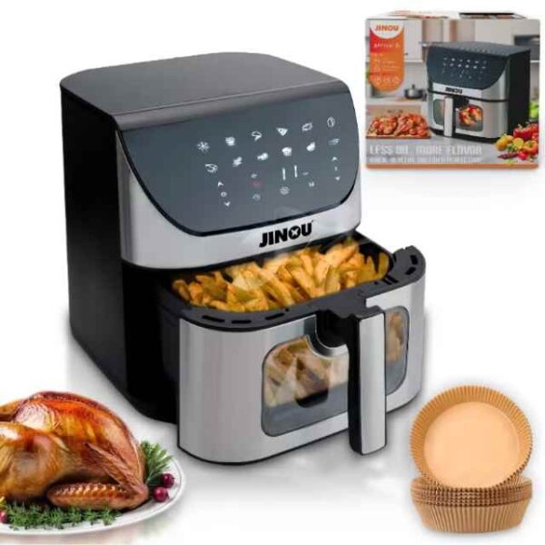 Air fryer 8L–Made with Non-Stick bucket & Touch Panel