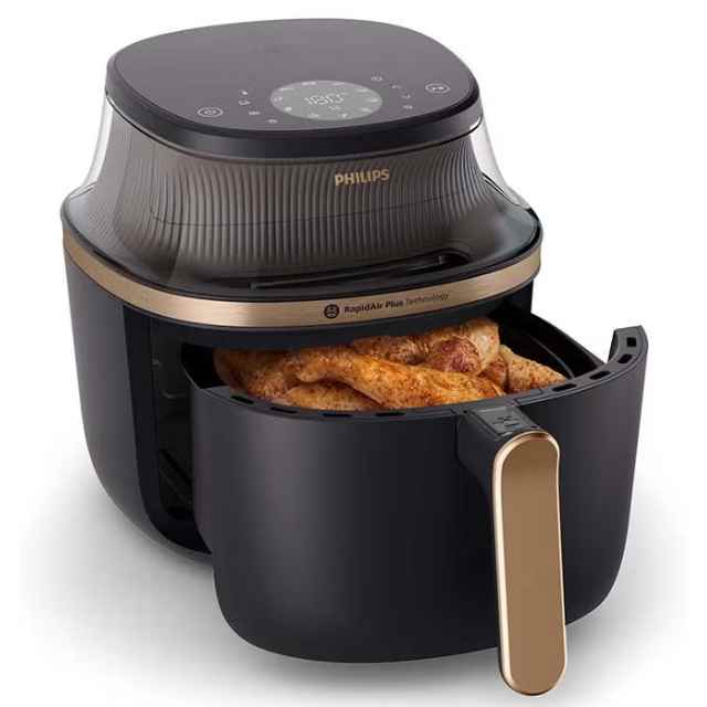 Airfryer L - See-through Cooking Window, 16 Cooking Functions, Touchscreen, Rapid Air Plus Technology, 4.2 L 1400 W NA322_09 Black (2)