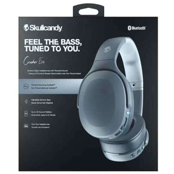 Crusher Evo Wireless Over-Ear Headphone With Adjustable Sensory Bass Chill Grey (4)