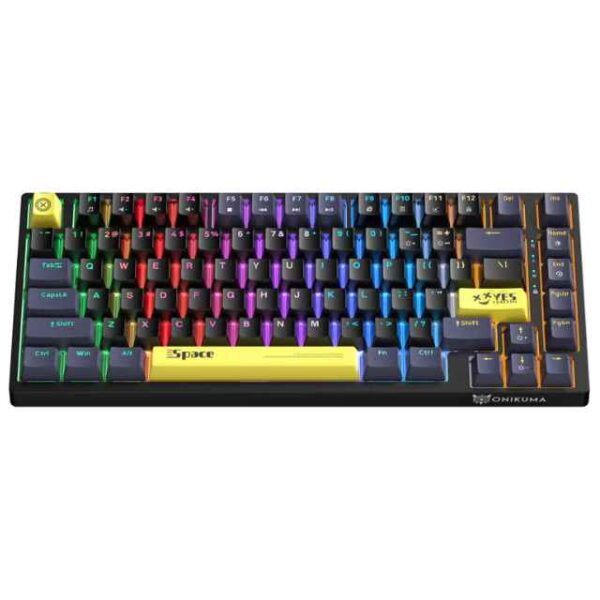 G52 82 Keys Wired Gaming Keyboard, Mechanical Keyboard Brown Switch RGB Backlit Suitable For Computer_Ps4_Xbox Gamers