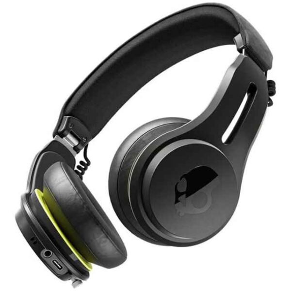 Icon ANC On-Ear Active Noise Cancelling Wireless Bluetooth Headphones, 60 Hr Battery, Microphone, Works with iPhone Android Black