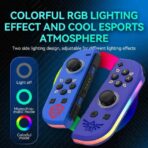 Joy Cons Wireless Controller for Nintendo Switch, L_R Controllers Replacement Compatible with Nintendo Switch_Lite_OLED, Joystick with Wake-up_Screenshot_Dual Vibration_Motion Control Function (2)