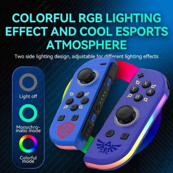Joy Cons Wireless Controller for Nintendo Switch, L_R Controllers Replacement Compatible with Nintendo Switch_Lite_OLED, Joystick with Wake-up_Screenshot_Dual Vibration_Motion Control Function (2)