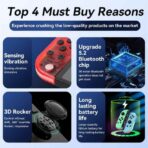 Joy Cons Wireless Controller for Nintendo Switch, L_R Controllers Replacement Compatible with Nintendo Switch_Lite_OLED, Joystick with Wake-up_Screenshot_Dual Vibration_Motion Control Function (4)