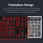 K552-2 87 Keys 60% Small TKL Mechanical Gaming Keyboard Black Red Led Backlit (3)
