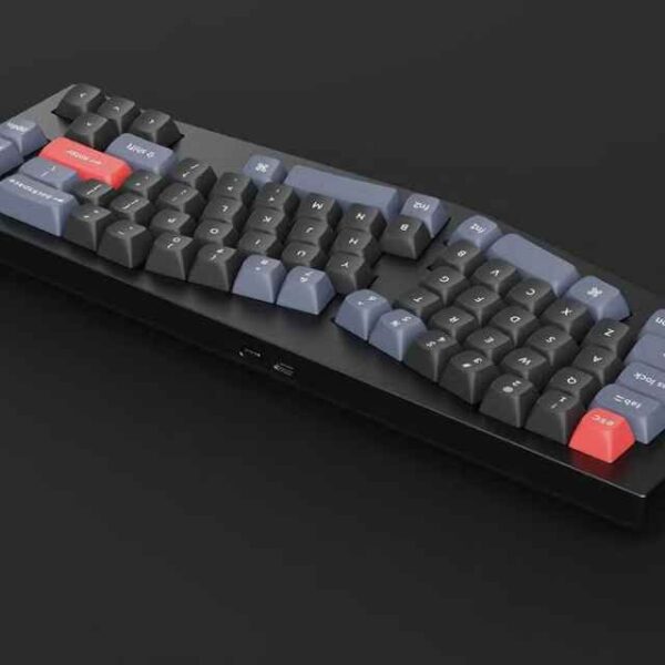Keychron Q8 QMK Custom Mechanical Keyboard Fully Assembled Gateron G Pro Blue OSA PBT Keycaps Hot swappable RGB Keyboard Support Buttons Windows & macOS - Black (2)