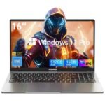 Laptop Acemagic 16 inch FHD Display, SO-DIMM DDR4 16GB RAM M.2 2280 NGFF 512GB SSD with Intel 12th Gen Alder Lake N97(4C/4T, Up to 3.6GHz) Support WiFi6/BT5.0/1MP WebcamUSB3.2/Type-C/Windows 11 Pro/16:10/AD Metal house
