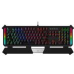 Light Strike RGB Gaming Keyboard with Dual Programmable Keys, Zero-Lag Response, and Adjustable Backlights - Blue