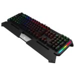 Light Strike RGB Gaming Keyboard with Dual Programmable Keys, Zero-Lag Response, and Adjustable Backlights - Blue (2)
