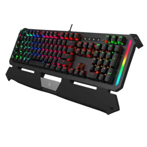 Light Strike RGB Gaming Keyboard with Dual Programmable Keys, Zero-Lag Response, and Adjustable Backlights - Blue (4)