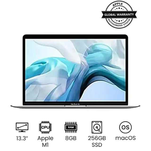 MacBook Air MGN93 With 13.3-Inch Display, M1 Chip With 8-Core CPU And 7-Core GPU_8GB RAM_256GB SSD_ English Keyboard (International version) English Silver