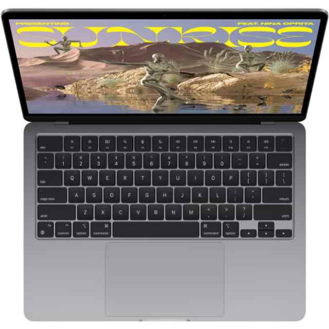 MacBook Air MLXX3 13-Inch Display _ Apple M2 chip with 8-core CPU and 10-core GPU, 512GB- English Arabic Keyboard Space Grey (2)