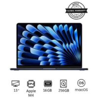 New 2025 MacBook Air MW123 13-Inch Display, Apple M4 Chip 10-Core CPU 8-Core GPU Processor_16GB RAM_256GB SSD_macOS(International Version) English Midnight