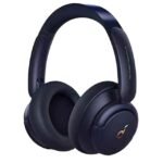 Q30 Hybrid Active Noise Cancelling Headphones with Multiple Modes, Hi-Res Sound, 40H Playtime, Fast Charge, Soft Earcups, Bluetooth Headphones, Travel Blue