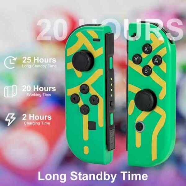 Wireless Controller for Nintendo Switch, L_R Controllers Replacement Compatible with Nintendo Switch_Lite_OLED, Joystick with Wake-up_Screenshot_Dual Vibration_Motion Control Function (2)