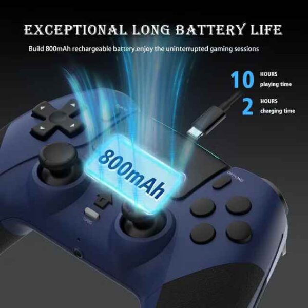 Wireless Controller for PS4, Game Controller Compatible with Play station 4_Slim_Pro_PC, Built-in (2)