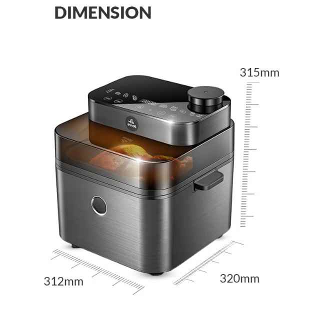 Air Fryer With Juicy And Crispy Options, Digital Control Panel Display (2)