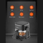 Air Fryer and Electric Grill 2 in 1 Machine with Looking through Basket (2)