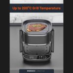 Air Fryer and Electric Grill 2 in 1 Machine with Looking through Basket (3)