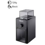 Electric Coffee Grinder With Fineness Selector , Burr Grinding System , 12 Cups Capacity 110 W KG79 Black