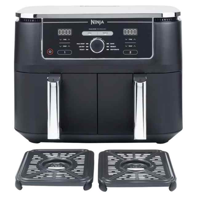 Foodi MAX Dual Zone Digital Air Fryer, 2 Drawers, 9.5L, 6-In-1