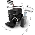 Fully Automatic Espresso Machine Series 2200 - Classic Milk Frother, Touch Screen Display, 2 Beverages 1.8 L 1500 W EP2220_10 Black (4)