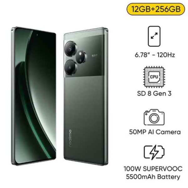 GT6 Dual SIM Razor Green 12+12GB RAM 256GB 5G - Middle East Version