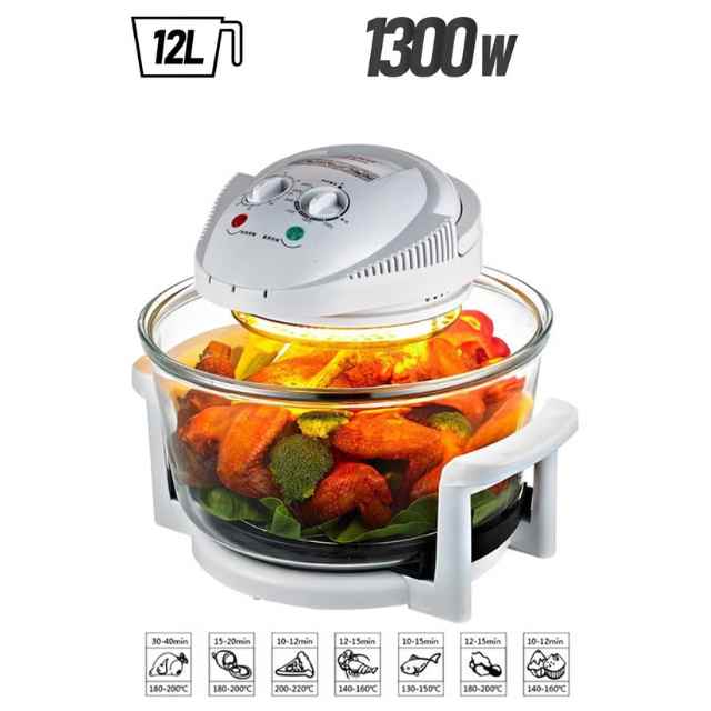 Healthy Kitchen Turbo Air Fryer, 12L 1300W Oilless Air Fryer Easy Operation