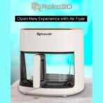 ROKO 3D Air Fryer 4.2L with Non-Toxic Glass Basket – Oil-Free Deep Fry, Air Fry, Bake & Roast (4)